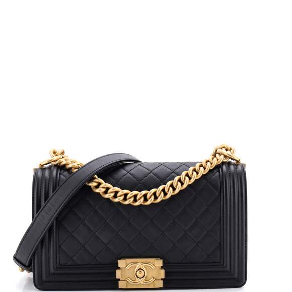 Chanel Handbags - Chanel Boy Flap Bag Quilted Lambskin #223588C46B